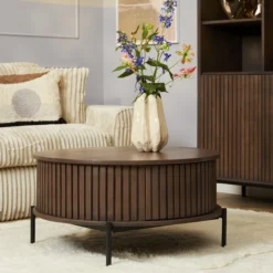 Salontafel De Bokke rond Bruin
