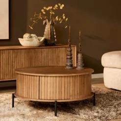 Salontafel De Bokke Rond Naturel