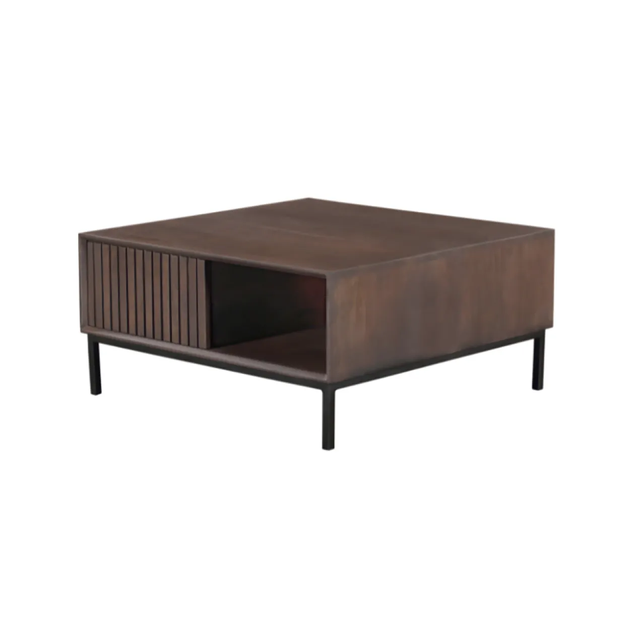 Salontafel De Bokke vierkant Bruin