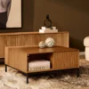 Salontafel De Bokke vierkant Naturel