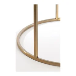 Salontafel Duarte glas en goud - set van 2
