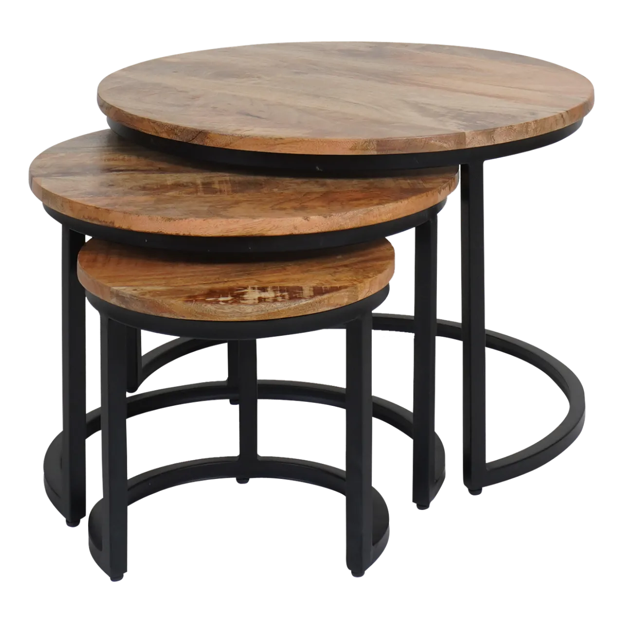 Salontafel Erjan Naturel - Set van 3