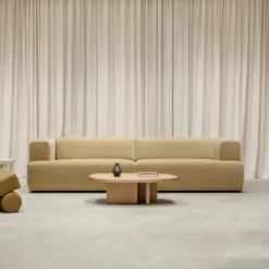Salontafel Federico Pebbles 100,5x70x3 cm eiken 0008