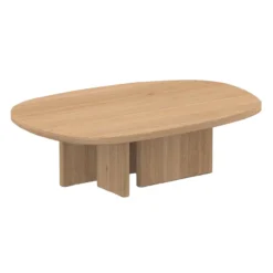 Salontafel Federico Pebbles 142x86x3 cm eiken 0008