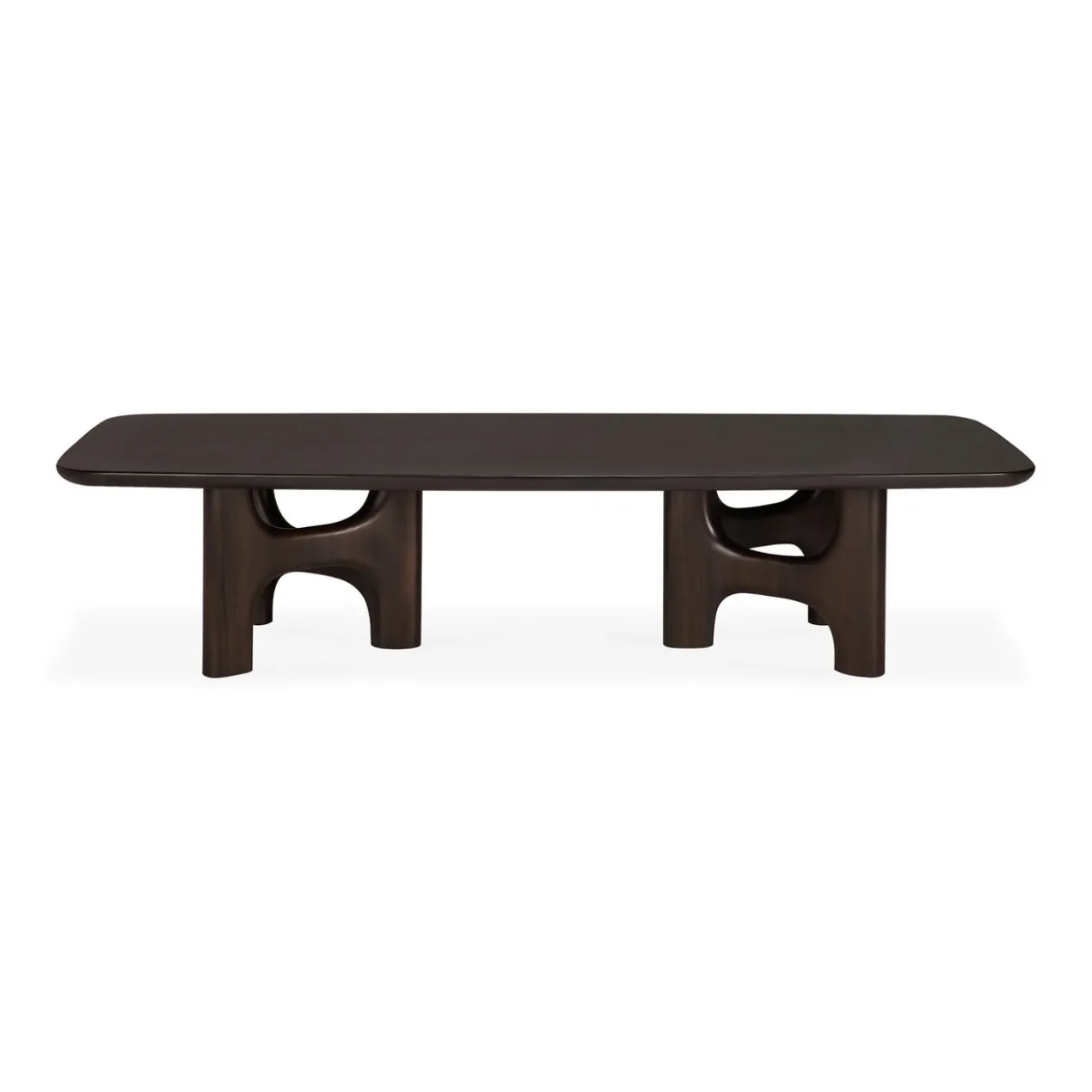 Salontafel Flow mahonie rose brown 150x60 cm