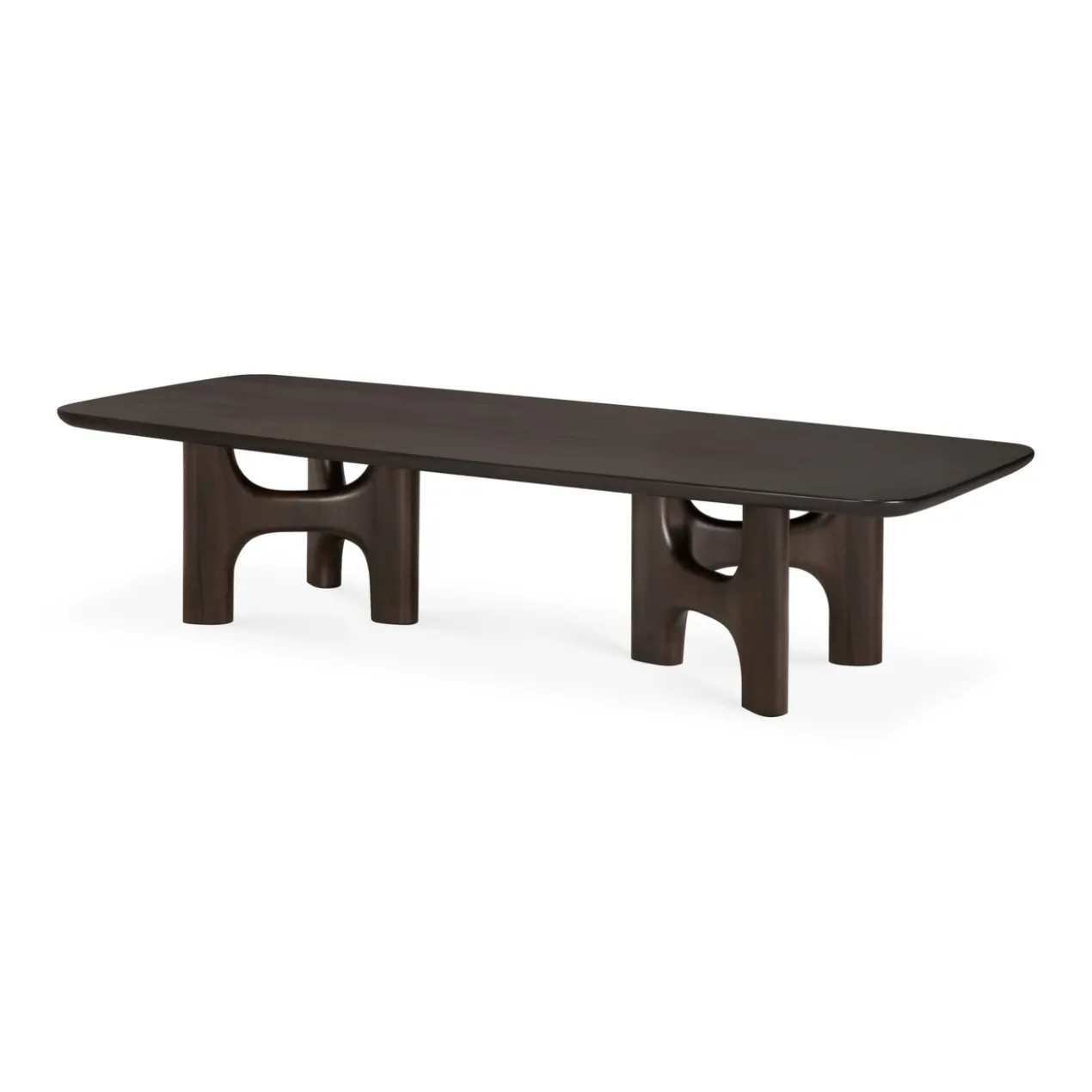 Salontafel Flow mahonie rose brown 150x60 cm