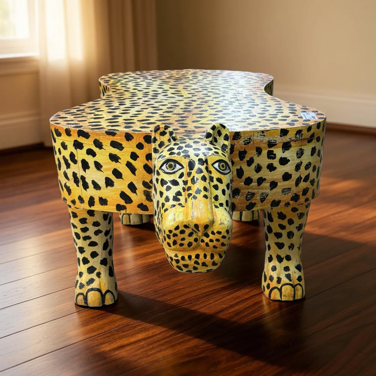 Salontafel hout tijger uniek