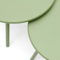 Salontafel Julia warm green - set van 2