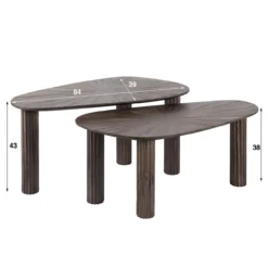 Salontafel Kib Duo Organisch - set van 2