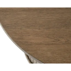 Salontafel Lenn rond Gerookt eiken