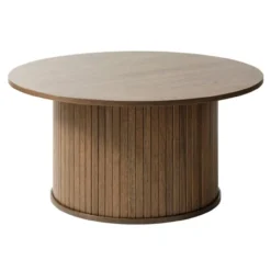 Salontafel Lenn rond Gerookt eiken