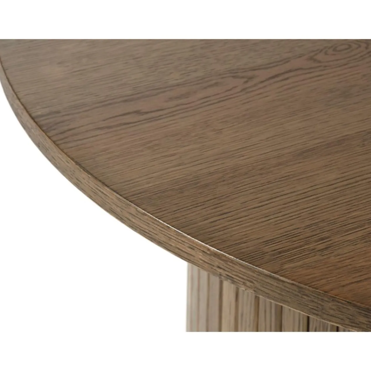 Salontafel Lenn rond Gerookt eiken