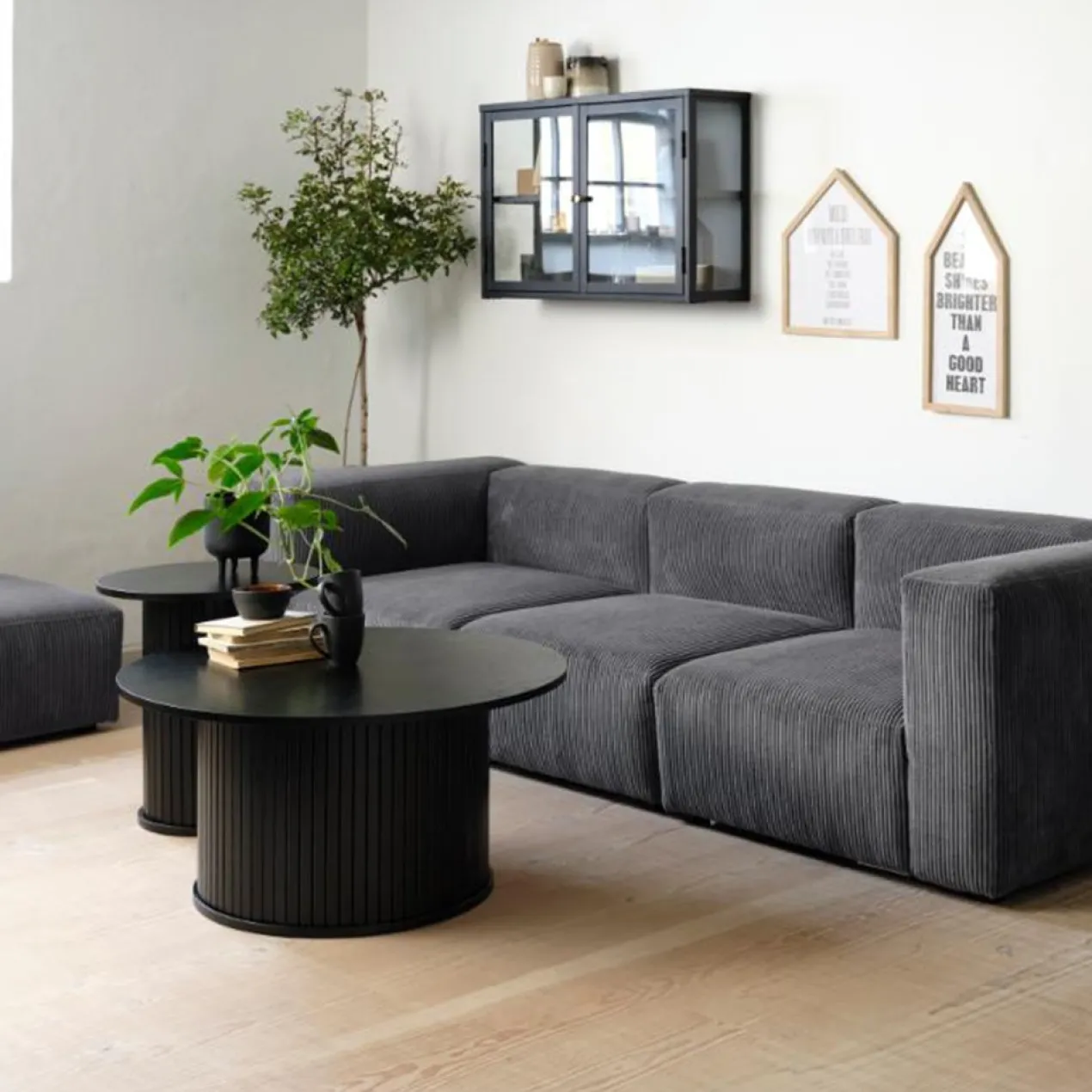 Salontafel Lenn rond Naturel