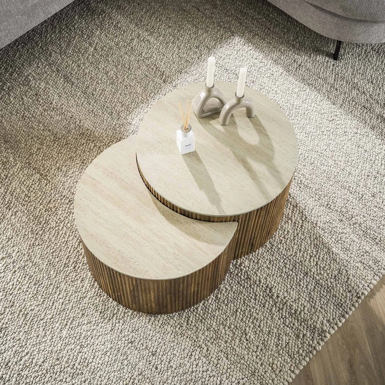 Salontafel Limestone Eclips
