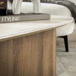 Salontafel Limestone Triangle Duo