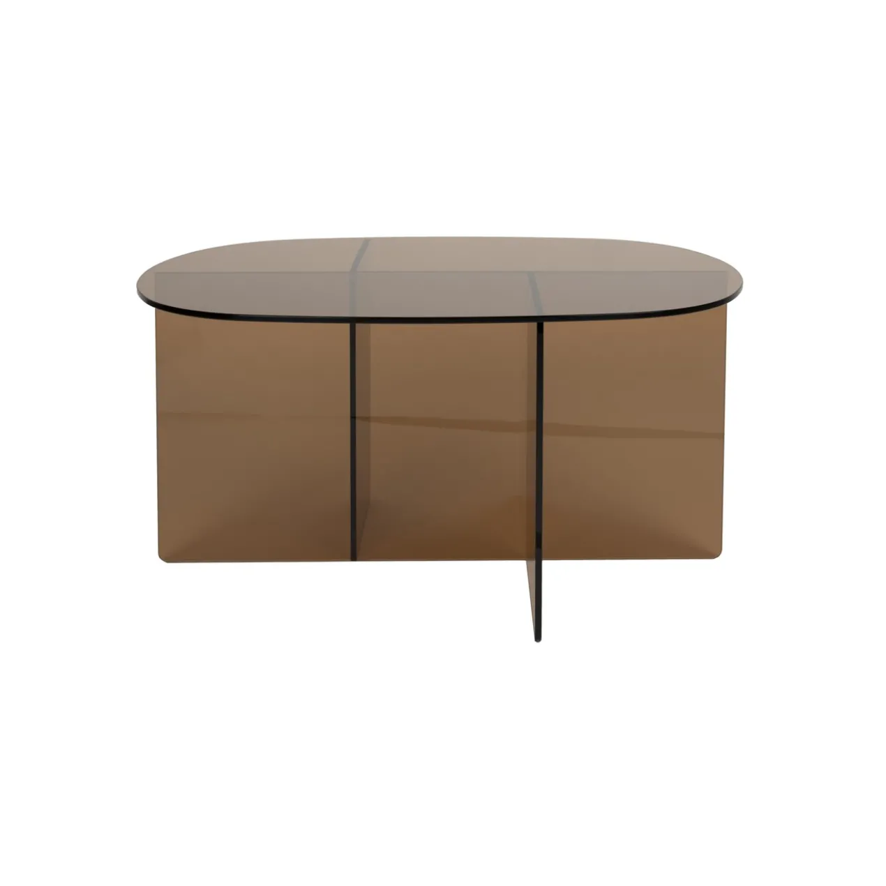 Salontafel linea bruin