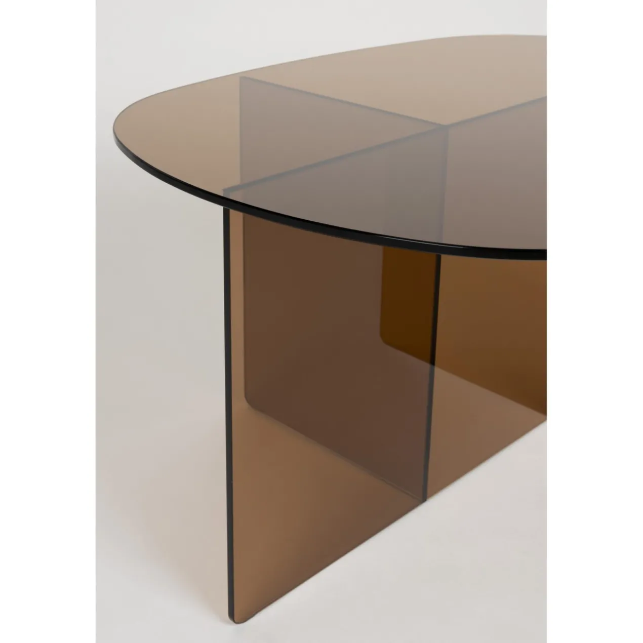 Salontafel linea bruin