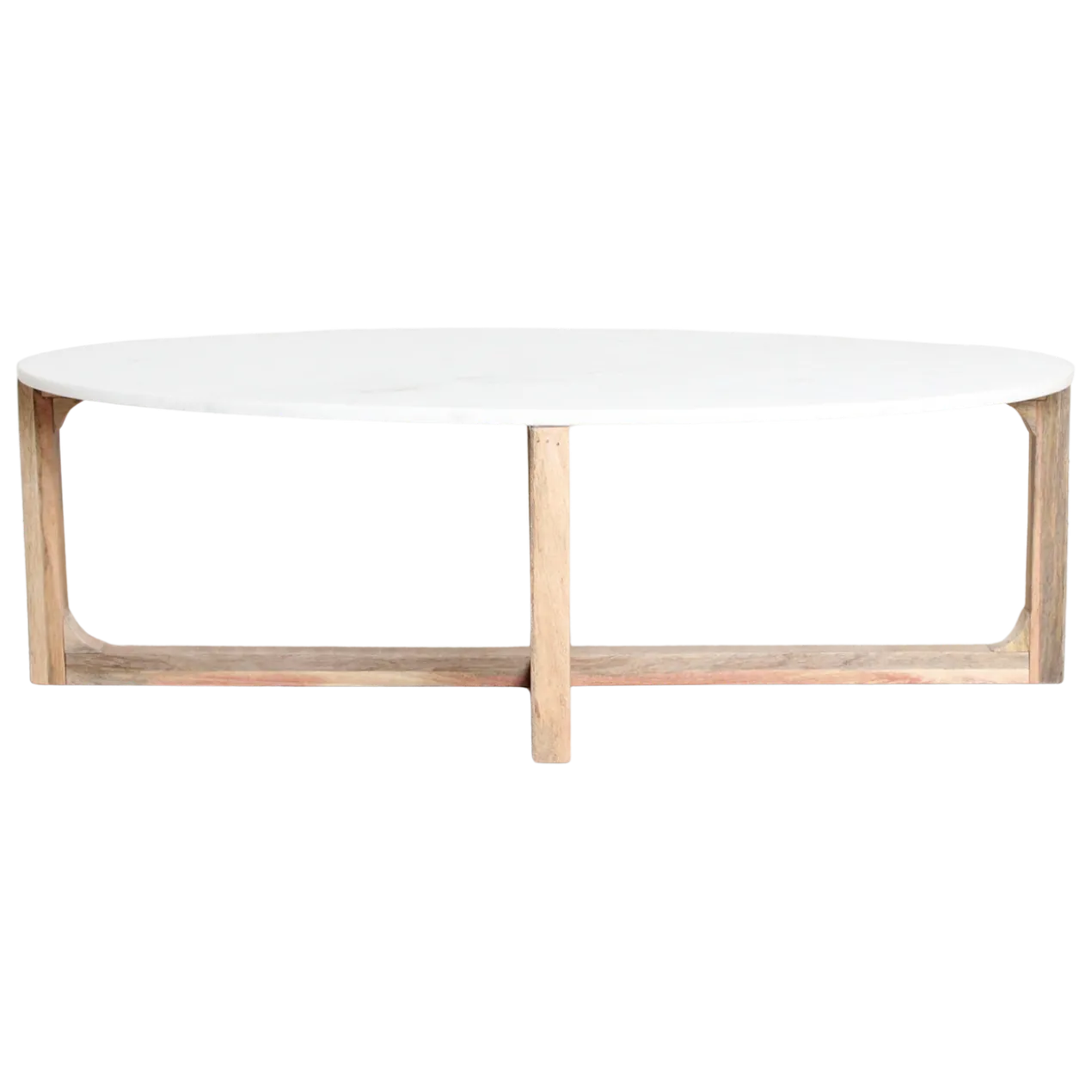 Salontafel Marmer Ovaal Wit
