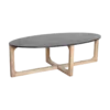 Salontafel Marmer Ovaal Zwart