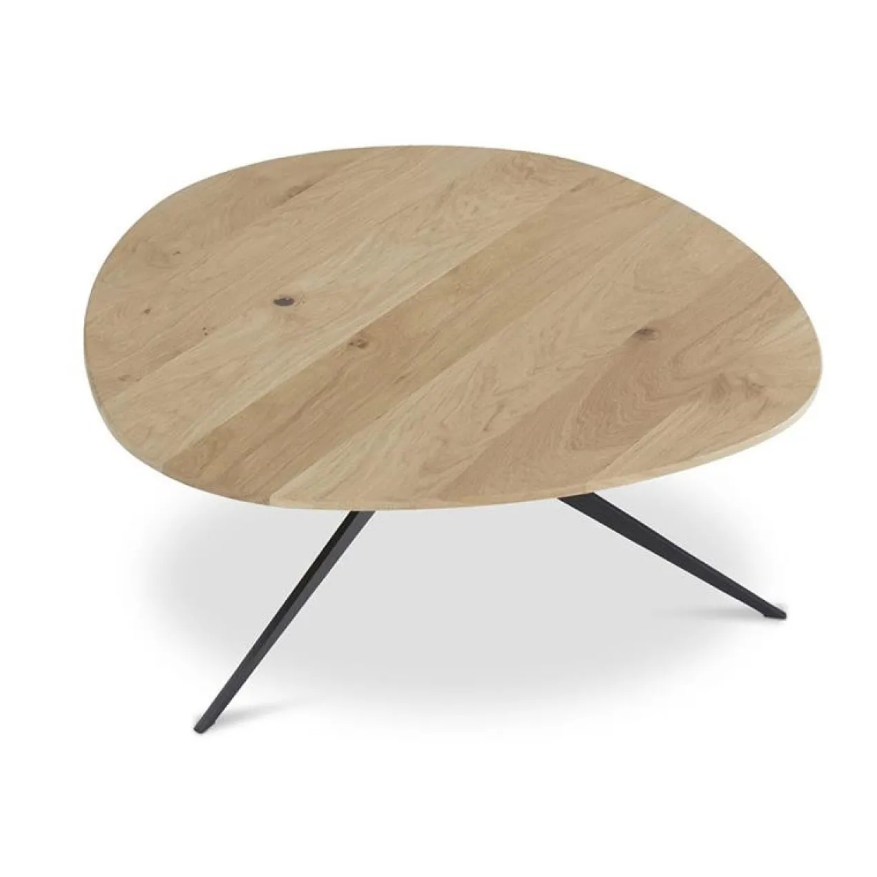Salontafel Mico groove naturel 88x78x32 cm
