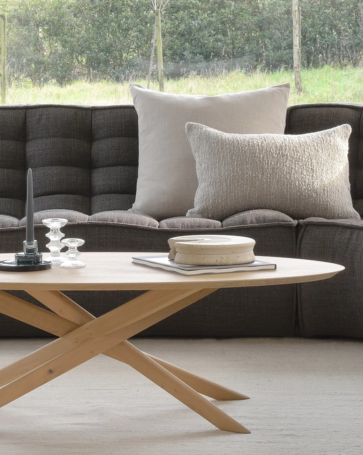 Salontafel Mikado eiken 143x67 cm