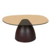 Salontafel Milan rookglas 86 cm bruin