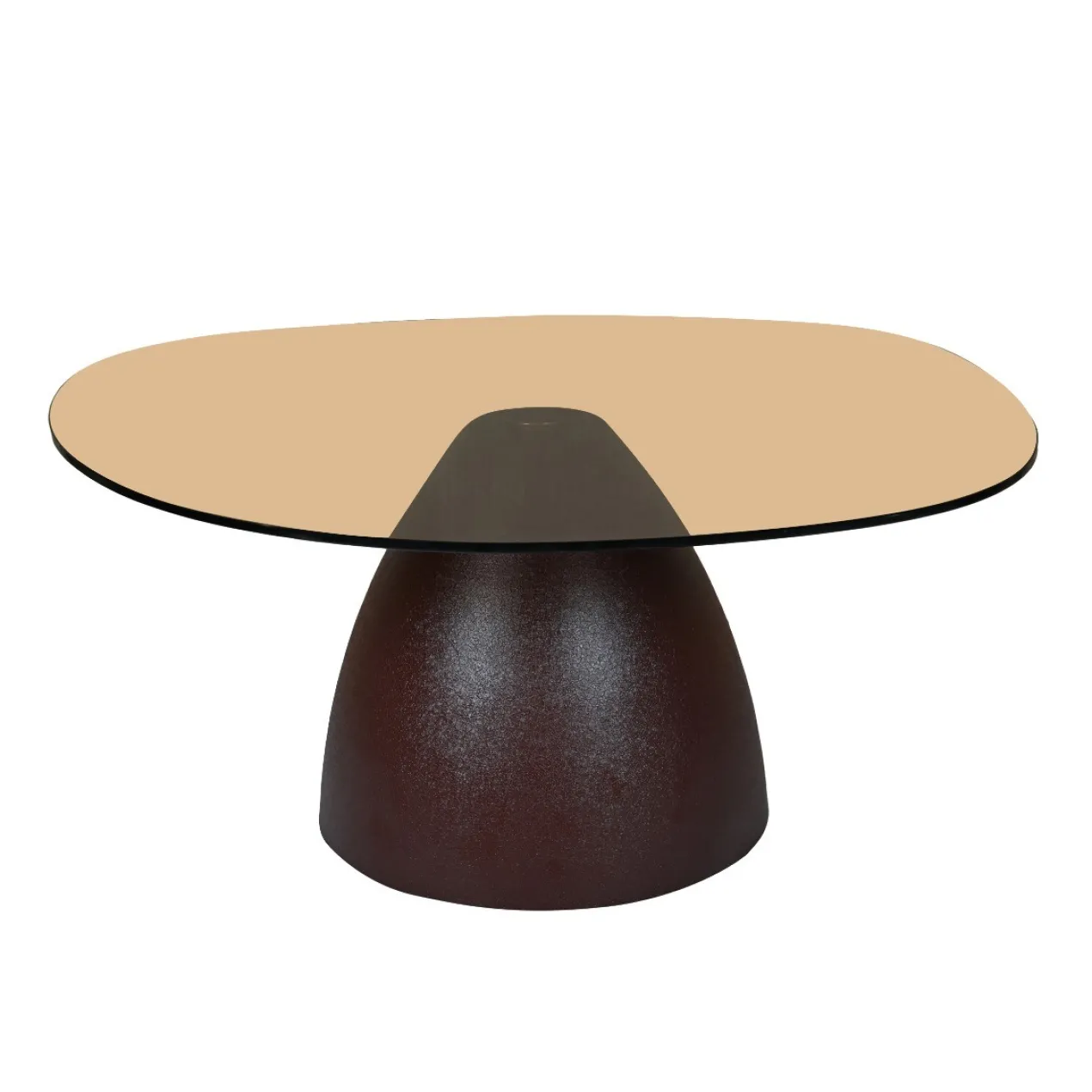 Salontafel Milan rookglas 86 cm bruin