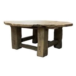 Salontafel naturel Ø135 cm uniek robuust uniek