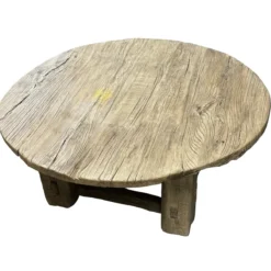 Salontafel naturel Ø135 cm uniek robuust uniek