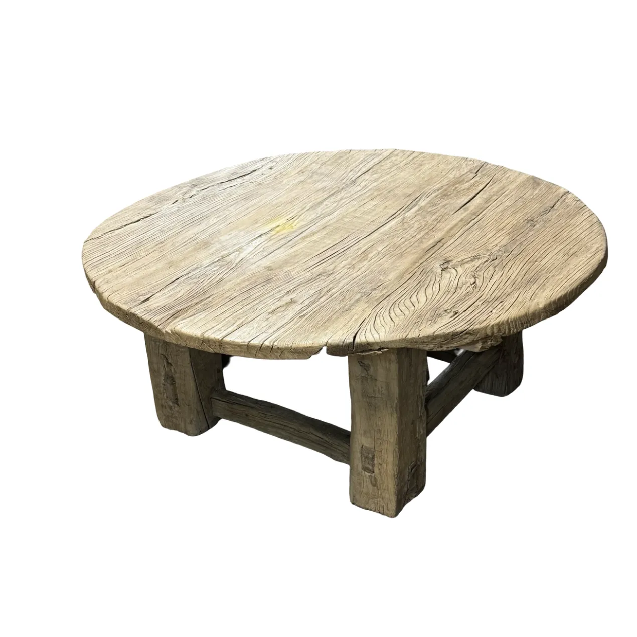 Salontafel naturel Ø135 cm uniek robuust uniek