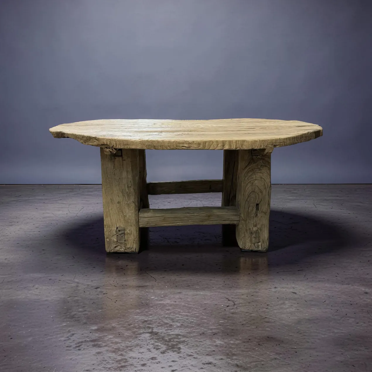 Salontafel naturel Ø135 cm uniek robuust uniek