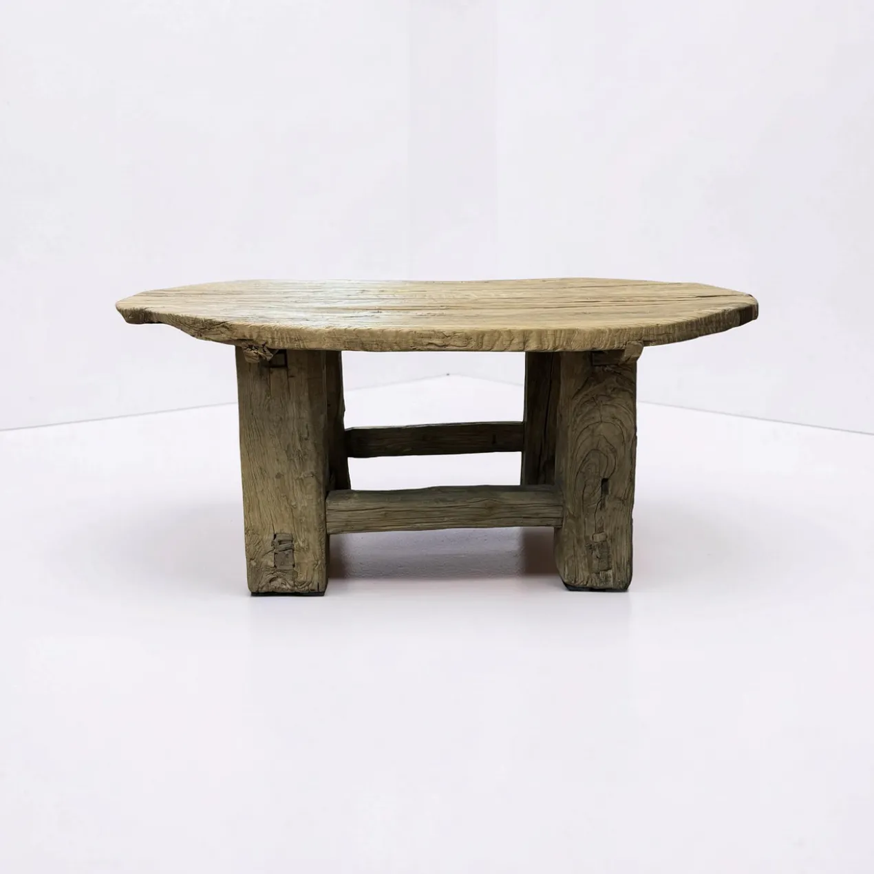 Salontafel naturel Ø135 cm uniek robuust uniek