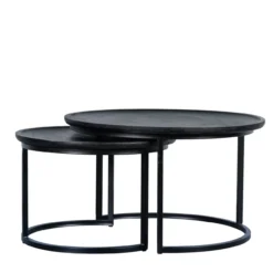 Salontafel Nova zwart - set van 2