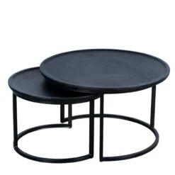 Salontafel Nova zwart - set van 2
