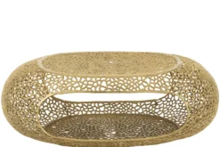 Salontafel ovaal aluminium goud
