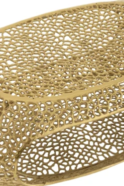 Salontafel ovaal aluminium goud