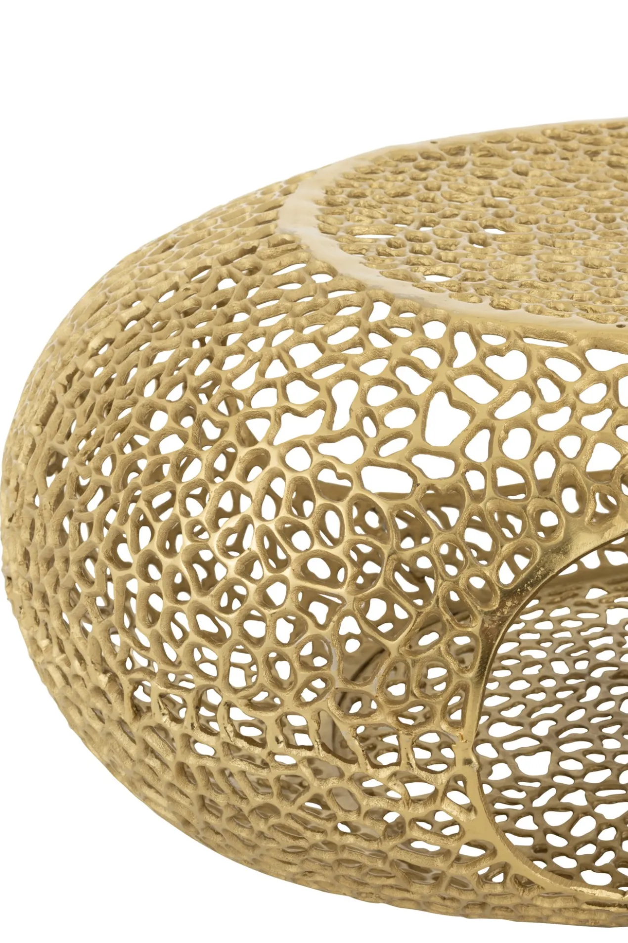Salontafel ovaal aluminium goud
