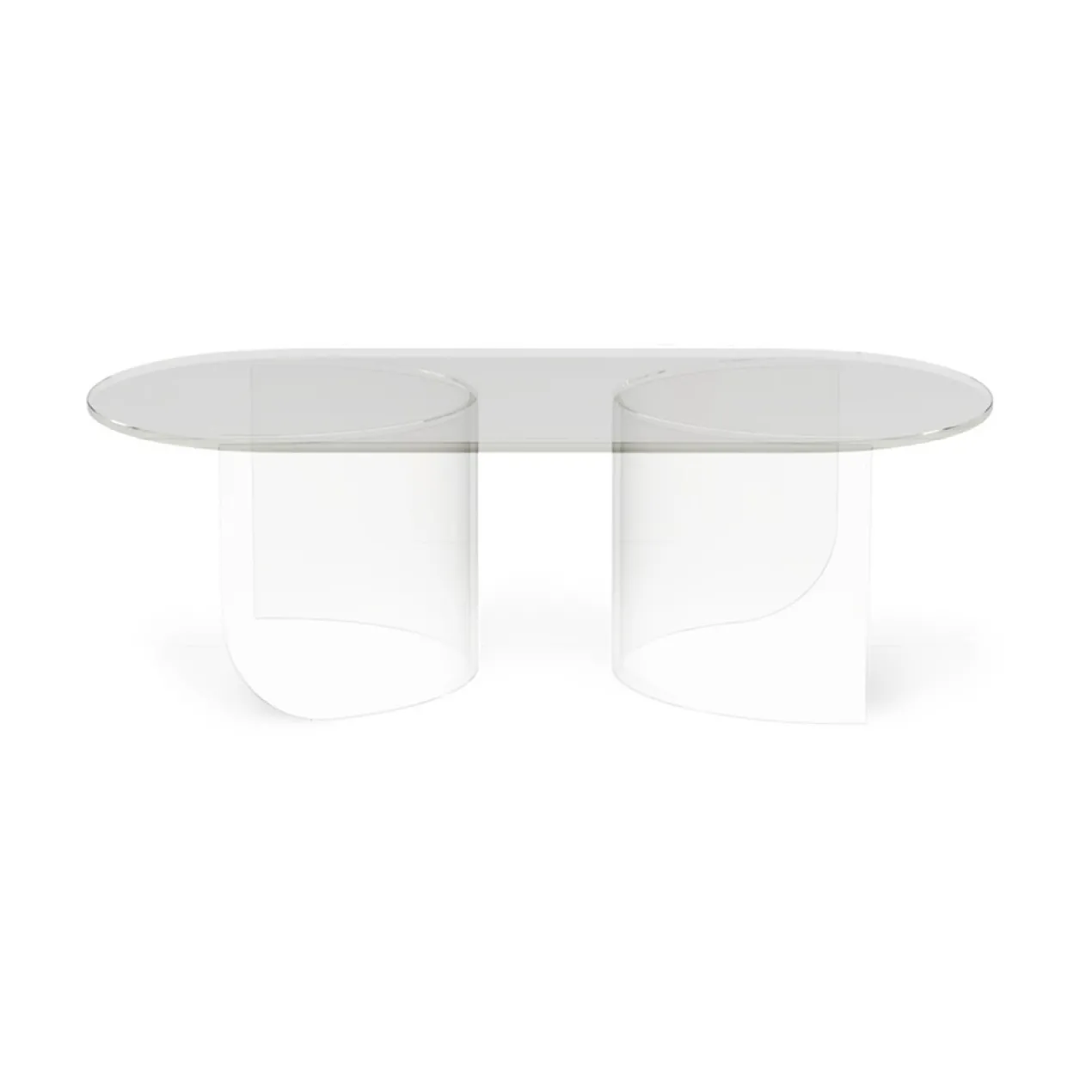 Salontafel Plateau glas
