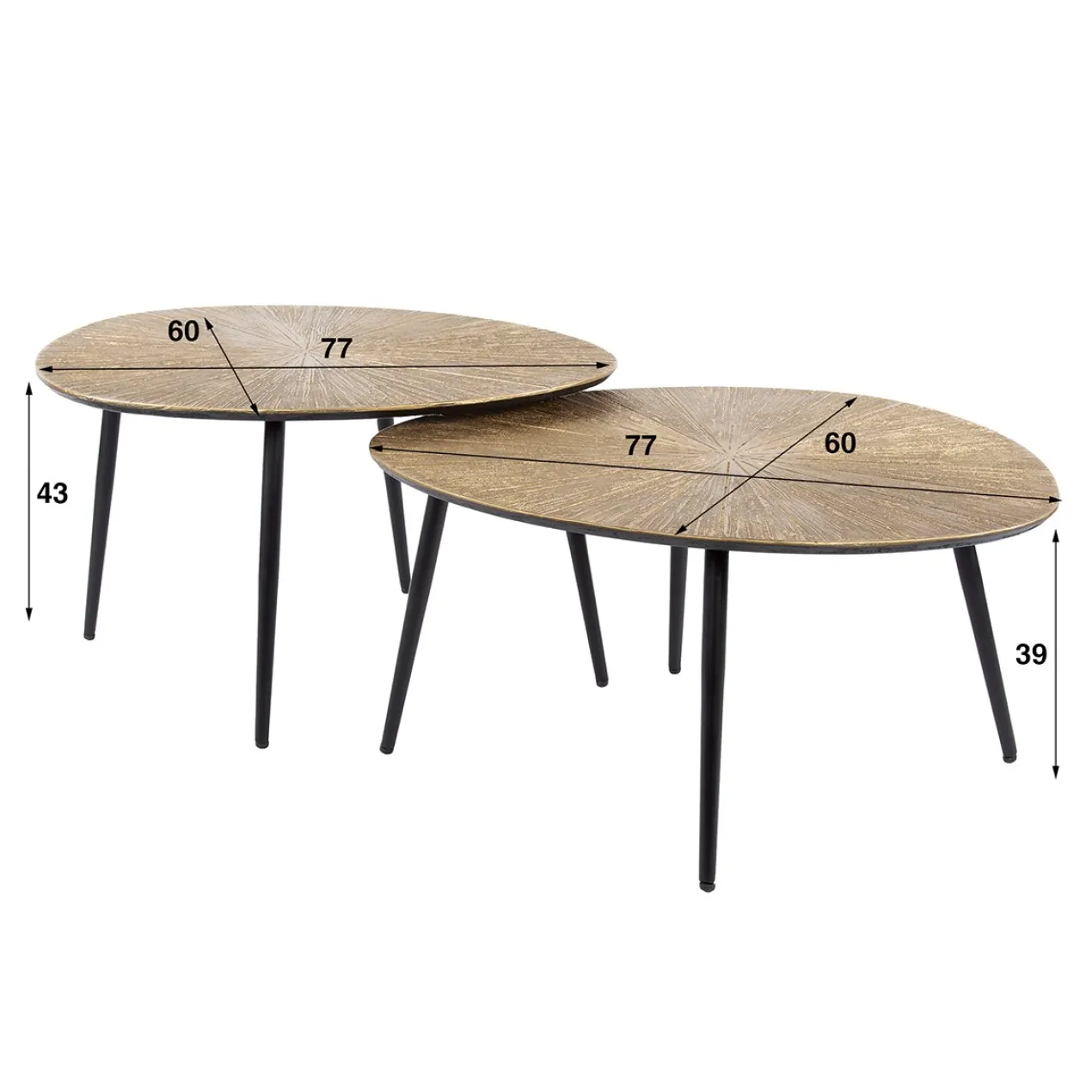 Salontafel Ra (set van 2)