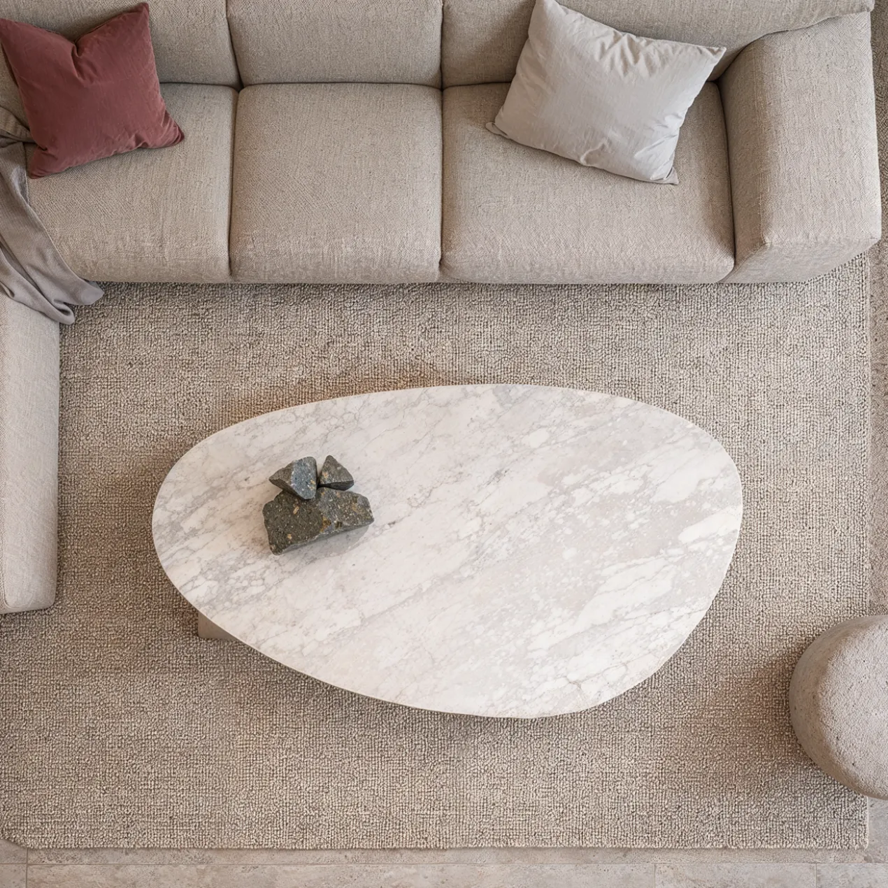 Salontafel Riviersteen-Carrara