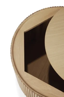 Salontafel Roller Max 60 cm eiken geolied