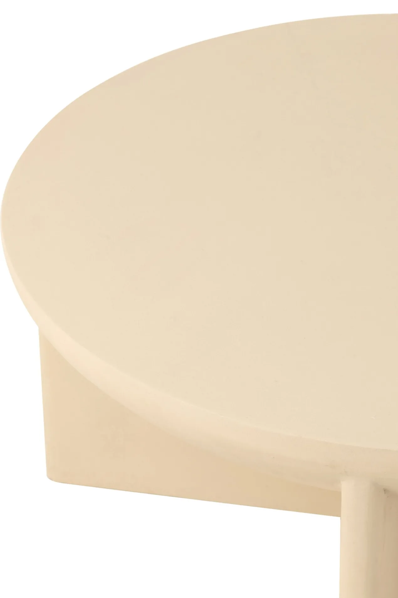 Salontafel Ronde Mangohout beige
