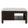 Salontafel Rondo bruin/wit marmer
