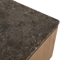 Salontafel Rondo naturel/bruin marmer
