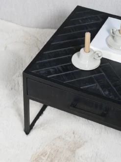 Salontafel Ruby visgraat mangohout – set van 2