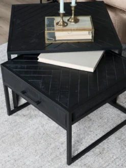 Salontafel Ruby visgraat mangohout – set van 2