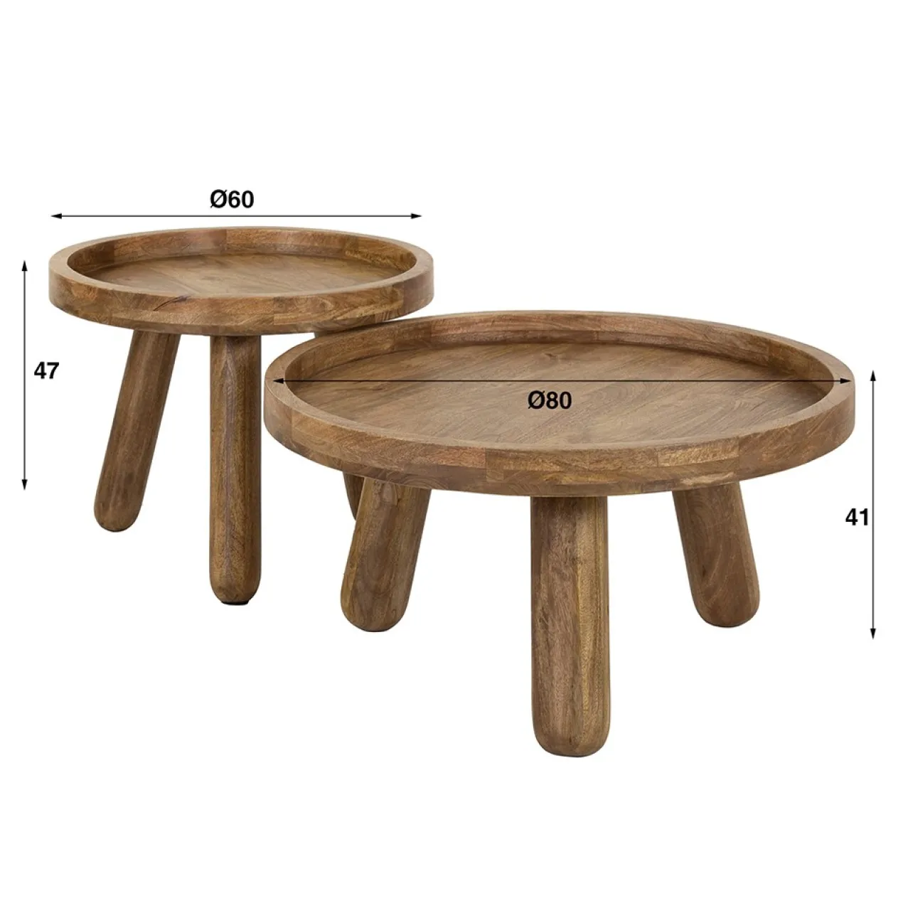 Salontafel set/2 Divers