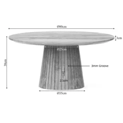 Salontafel Sol Ø80 cm