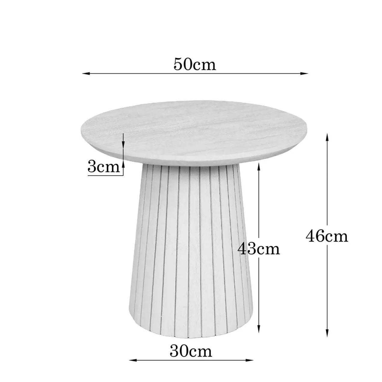 Salontafel Sol Witzand Ø50 cm