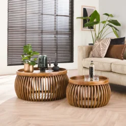 Salontafel Uithoorn rond - set van 2